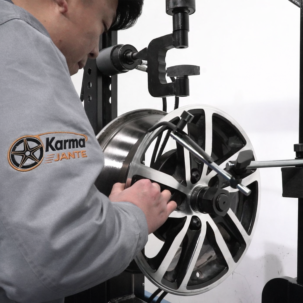 Jante voilée ou déformée exemple